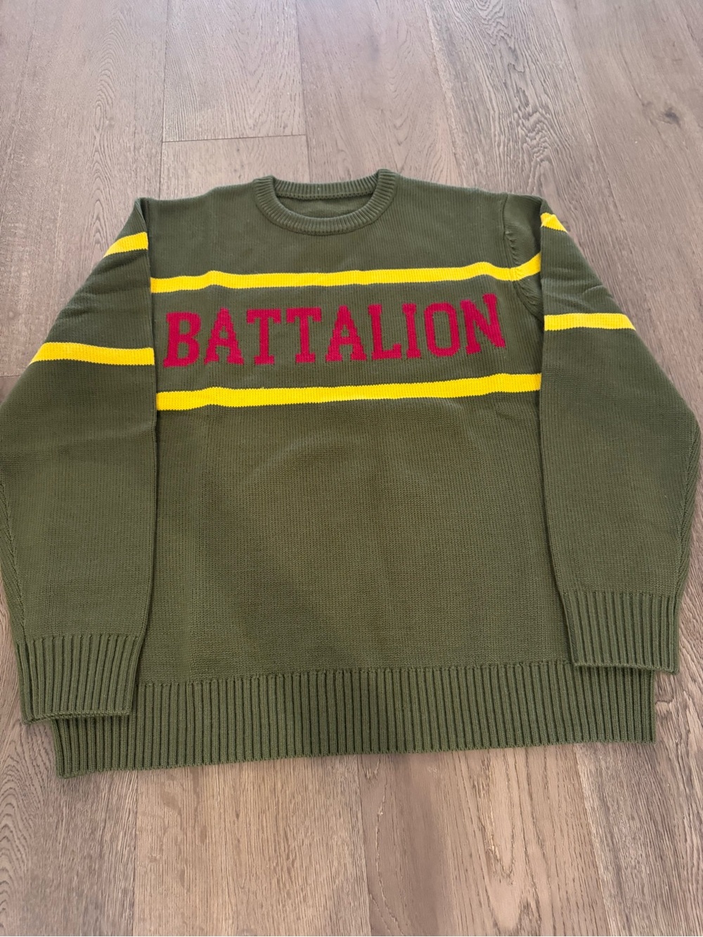 Battalion knit sweater